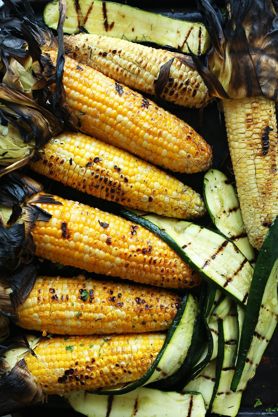 Grilled Corn & Zucchini Salad with Fresh Herbs